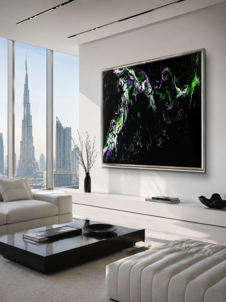 Tableau abstrait grand format “Puma” – 120 x 160 cm