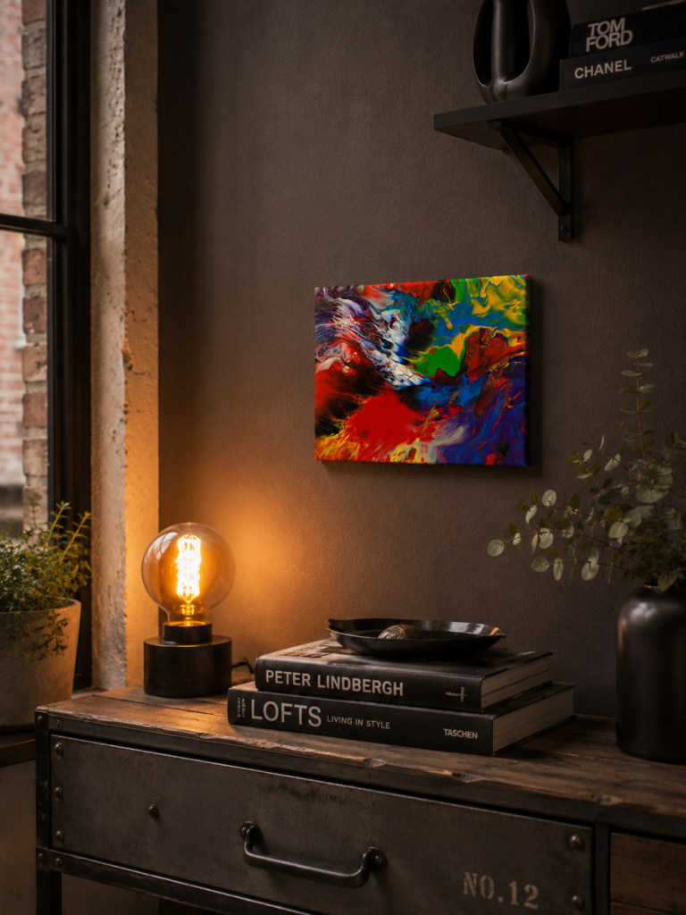 Eruption Chromatique - Peinture