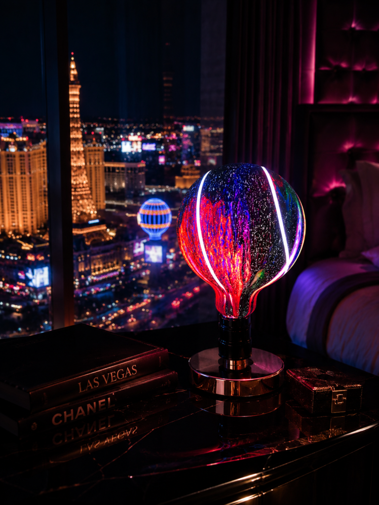 Souffle du Cosmos - Ampoule d'Art - or 24 carats