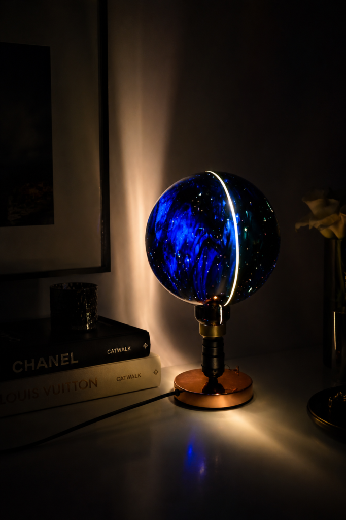 Blue Galaxy - Ampoule d'Art - 24 carats